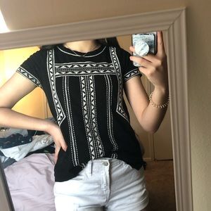 Lucky Brand Embroidered Top